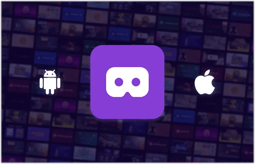 JioImmerse app icon between Android and iOS logos