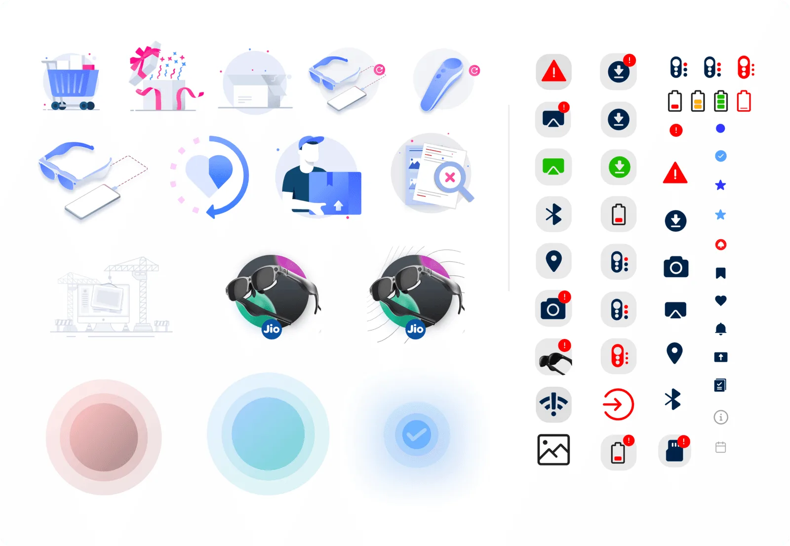 Icons and illustrations
